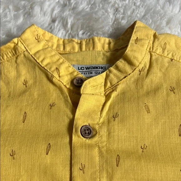 NWOT - Yellow Boys Botton Down Shirt - Picture 2 of 6